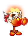Fire Peashooter (skull with horns)