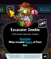 Excavator Zombie with his old set of abilities.