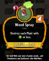 Weed Spray's statistics