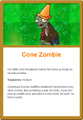 Online Almanac entry (note that it is titled as Cone Zombie)
