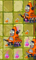 Robo-Cone Zombies attempting to eat the potion