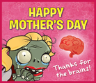 Mom Zombie on a Greetings Card
