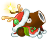 Coconut Cannon (christmas robe and cap)