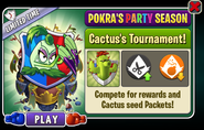 Cactus in an advertisement for Cactus' Tournament in Arena