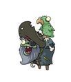 Concept art of Pirate Captain Zombie and Zombie Parrot