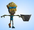 Sunbather Zombie's model from the Pre-Alpha