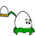 Egg-pult. Is this even really a plant? Its eggs do the same thing as butter.