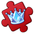 Queen Ice Crown Puzzle Piece