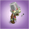 Animated Buckethead Zombie