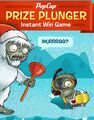 Santa Zombie Yeti on another ad for the PopCap Prize Plunger