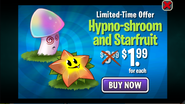 Starfruit in an advertisement with Hypno-shroom