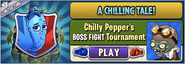 Zombot Aerostatic Gondola in an advertisement of Chilly Pepper's BOSS FIGHT Tournament in Arena