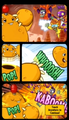 The comic strip that appears when the player plays the third level of The Great Cave Raid for the first time