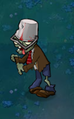 A strange looking Buckethead Zombie