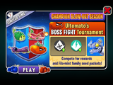 Zombot Dinotronic Mechasaur in an advertisement of Ultomato's BOSS FIGHT Tournament in Arena (Champion Blow-Out Season)