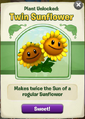 The player got the Twin Sunflower