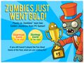 Tuxedo Zombie on an image celebrating Plants vs. Zombies winning the Golden Joystick award from the PopCap website