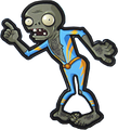 Transparent Blue Jumpsuit Dancer Zombie