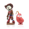 Cowboy Zombie and Chili Bean figures by Jazwares