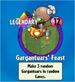 The player receiving Gargantuars' Feast from a Premium Pack before update 1.6.27