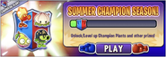 Fire Peashooter in an advertisement for Summer Champion Season! in Arena