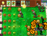 Screenshot of Plants vs. Zombies Web Version