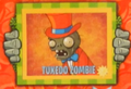 Tuxedo Zombie in a Plants vs. Zombies sticker album