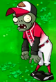 HD Baseball Zombie with a grass background behind it
