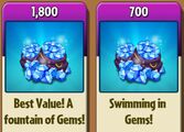 1800 gems and 700 gems look the same in the store