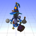 Wizard's model found in the game's files, with his potion for the Zee-lixir ability to the right.