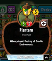 Plantern with his old ability.
