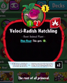 Veloci-Radish Hatchling's statistics