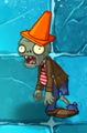 Conehead Zombie in Frostbite Caves