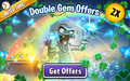 Dr. Zomboss in an advertisement for Double Gem Offers (Luck O' the Zombie)