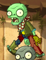 A Cowboy Zombie containing Plant Food