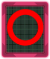 Red circle power tile