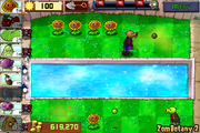 Hypnotized Peashooter Zombie on the iPhone version