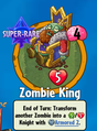 The player receiving Zombie King from a Premium Pack