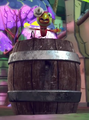 Captain Deadbeard with his Barrel Blast ability active