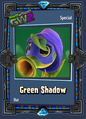 Green Shadow customization, acquired by linking a Plants vs. Zombies Heroes account to an EA account