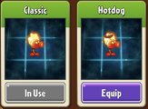 Fire Peashooter's costumes in the Almanac section (10.5.2)