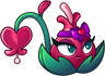 Blooming Heart (purple headband with heart-centered bow)