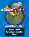The player receiving Gargantuars' Feast from a Premium Pack