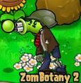 A Gatling Pea Zombie that lost its arm