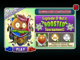 Explode-O-Nut in an advertisement for Explode-O-Nut's BOOSTED Tournament in Arena (Gumnut's Sticky Season)
