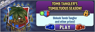 Tomb Tangler in an advertisement for Tomb Tangler's Tumultuous Season in Arena
