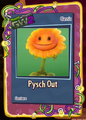 Classic "Psych Out" Sunflower gesture - Note: The sticker name is misspelled. It's supposed to say "Psych Out", while it instead says "Pysch Out"